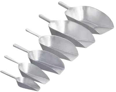כף מזון שטוחה אלומניום 64OZ