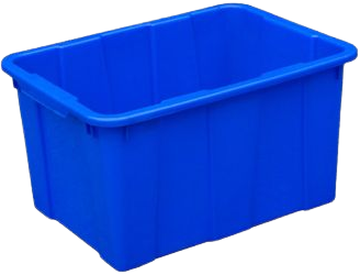 מיכל פלסטיק 70 ליטר כחול